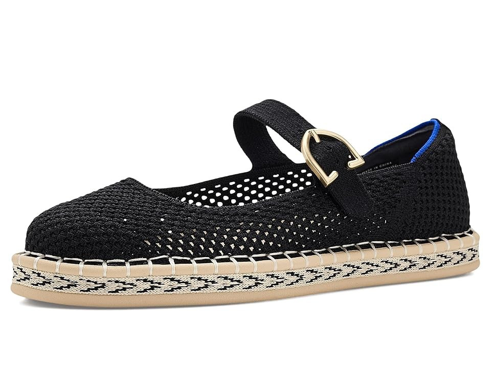 Rothy's The Espadrille Mary Jane Women's Flat Shoes Black: 11 M | Zappos.com