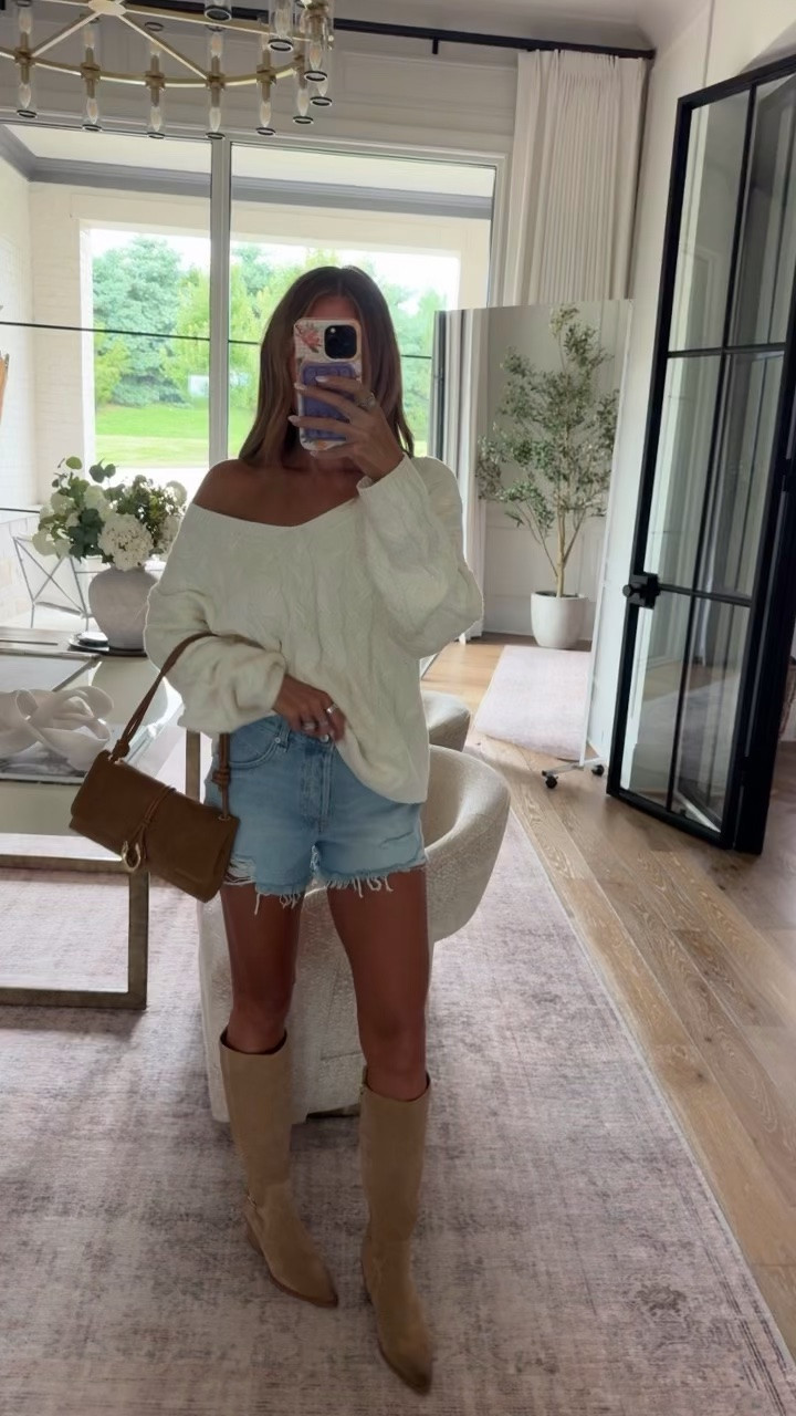 Free People denim shorts in “Moonchild”