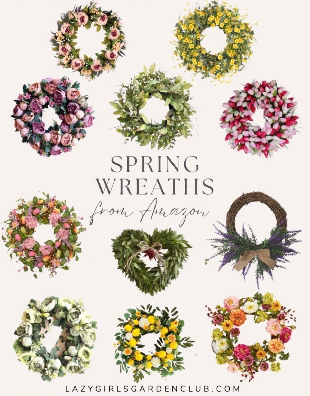 Check out my favorite spring wreaths I’ve found on Amazon! Perfect for adding a fresh, seasonal touch to your home.

Spring florals, spring time wreaths, winter wreaths, bright florals. 




#LTKSeasonal #LTKSpringSale #LTKHome