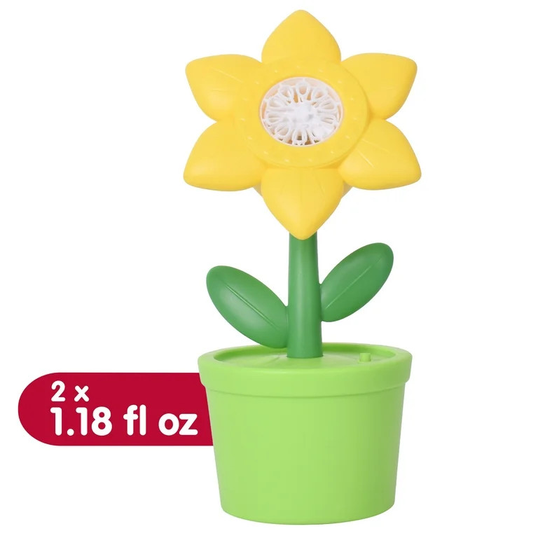 Play Day Bubble Sunflower Bubble Blowing Toy (3 ‘AA’ Batteries), Children Ages 3+ | Walmart (US)