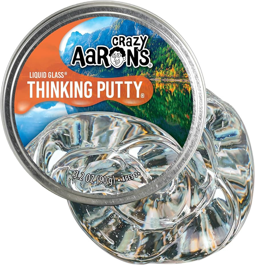 Crazy Aaron's Thinking Putty - Liquid Glass - See-Through Putty for Kids and Adults in a 4" Tin -... | Amazon (US)