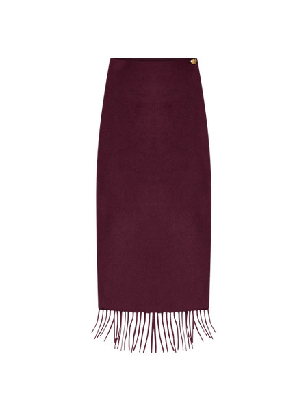 Fringe Midi Wrap Skirt | Ann Taylor