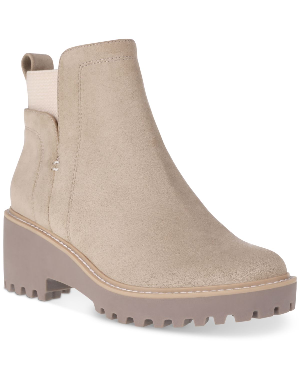 Dv Dolce Vita Rielle Wedge Lug Chelsea Booties Women's Shoes | Macys (US)