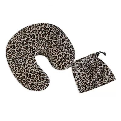 Travel Round Neck Slipcover with Pocket in Leopard | Bed Bath & Beyond
