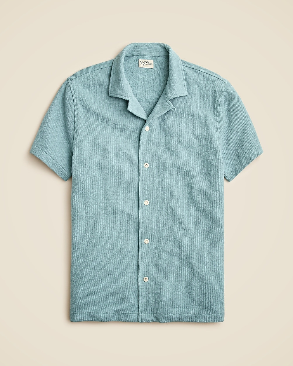 Textured camp-collar sweater-tee | J. Crew US
