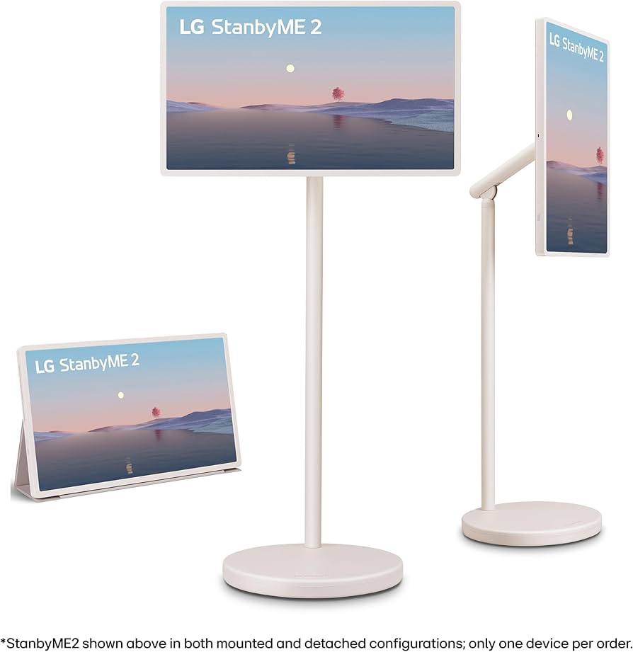 LG 27-Inch StanbyME 2 with Folio Cover, Portable Touch Screen TV, Dolby Vision, HDR10, Filmmaker ... | Amazon (US)