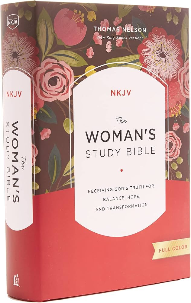 NKJV, The Woman's Study Bible, Hardcover, Red Letter, Full-Color Edition: Receiving God's Truth f... | Amazon (US)