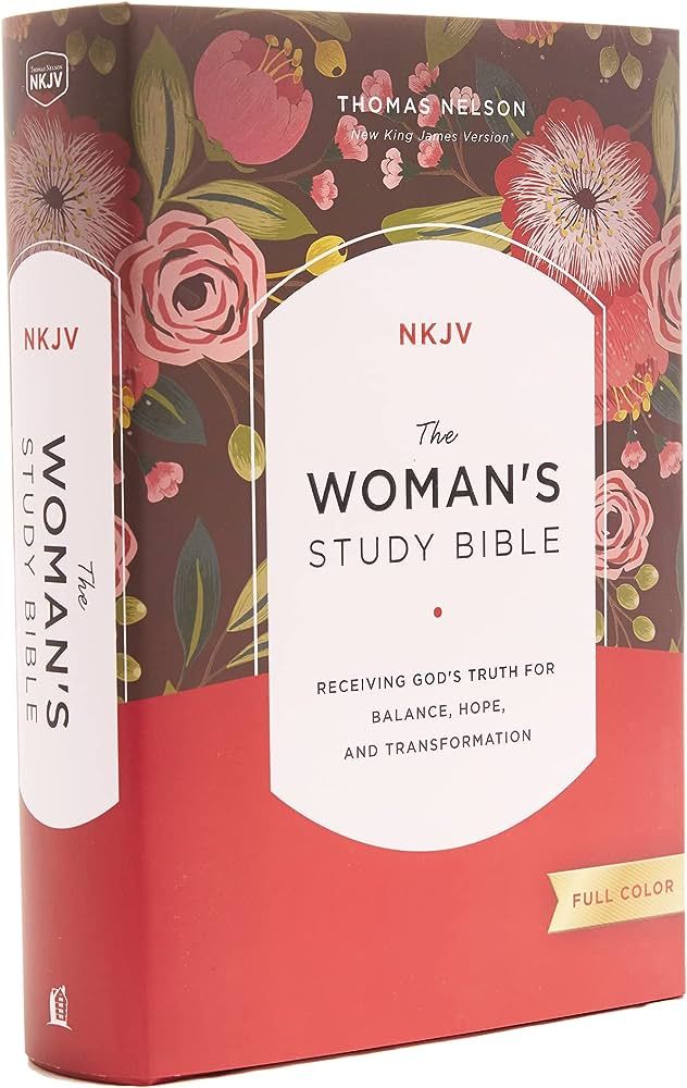 NKJV, The Woman's Study Bible, Hardcover, Red Letter, Full-Color Edition: Receiving God's Truth f... | Amazon (US)