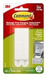 Command Narrow Picture Hanging Strips, White, 4-Pairs, Holds up to 12 lbs. | Amazon (US)