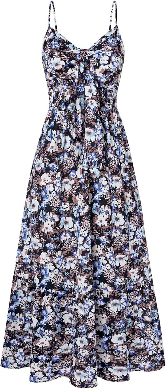 GRACE KARIN Womens Summer Floral Maxi Dresses 2026 Long Flowy Boho Dress Beach Vacation Sundresse... | Amazon (US)