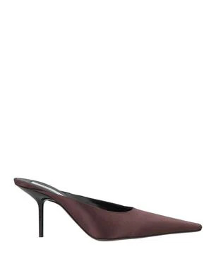 Victoria Beckham Woman Mules & Clogs Chocolate brown Size 6 Textile fibers | YOOX (US)