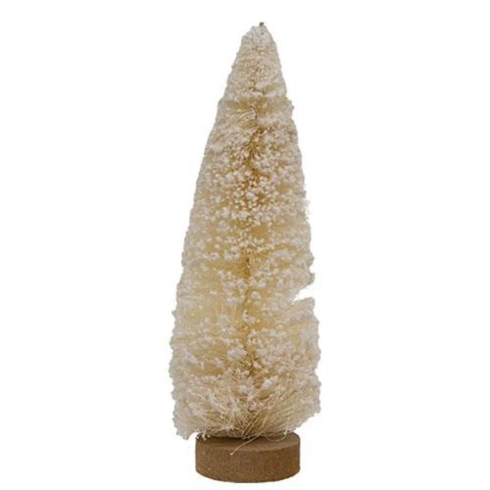 Flocked White Bottle Brush Tree 12 | Shop Simon