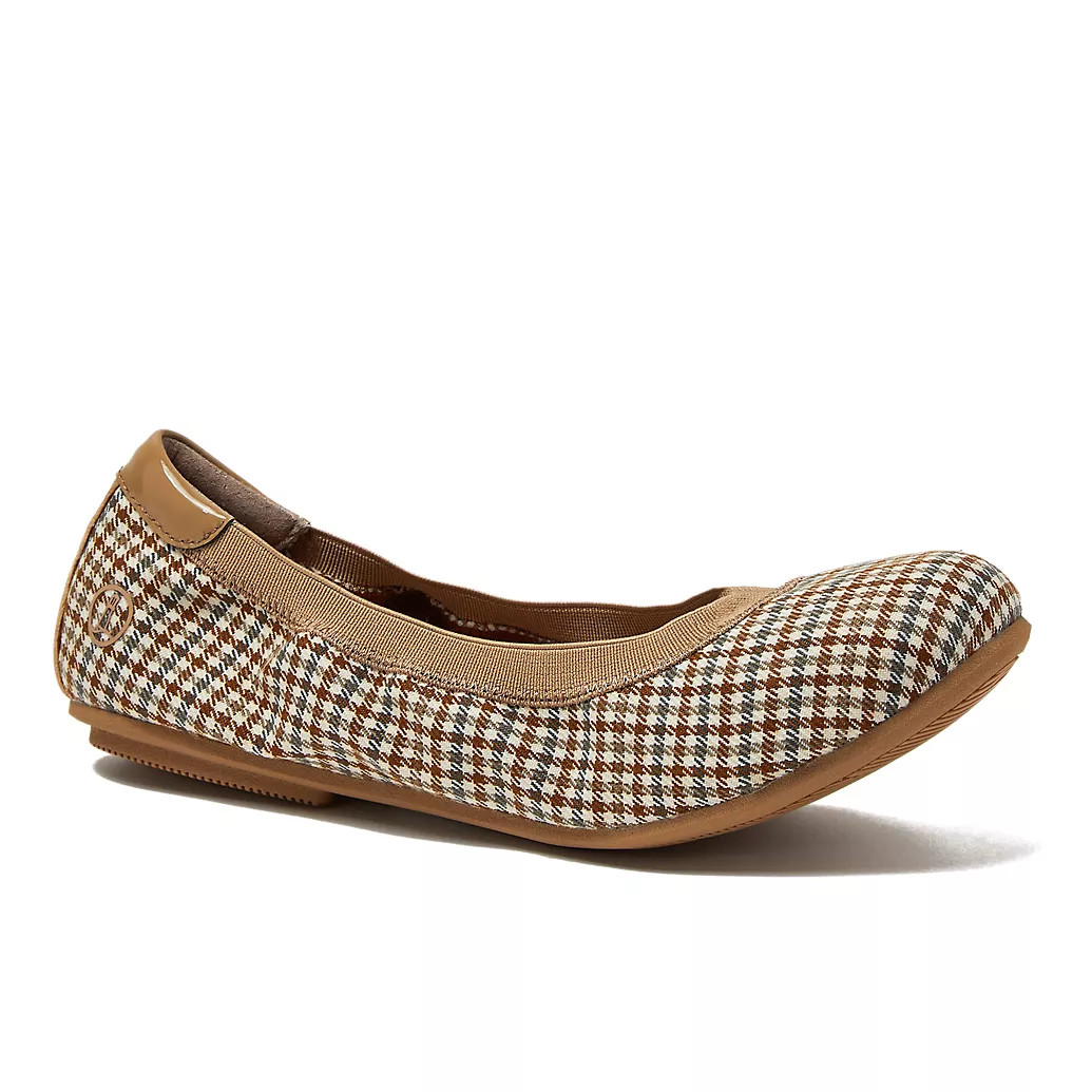 Women's Comfort Slip On Plaid Ballet Flats | Lands' End (US)