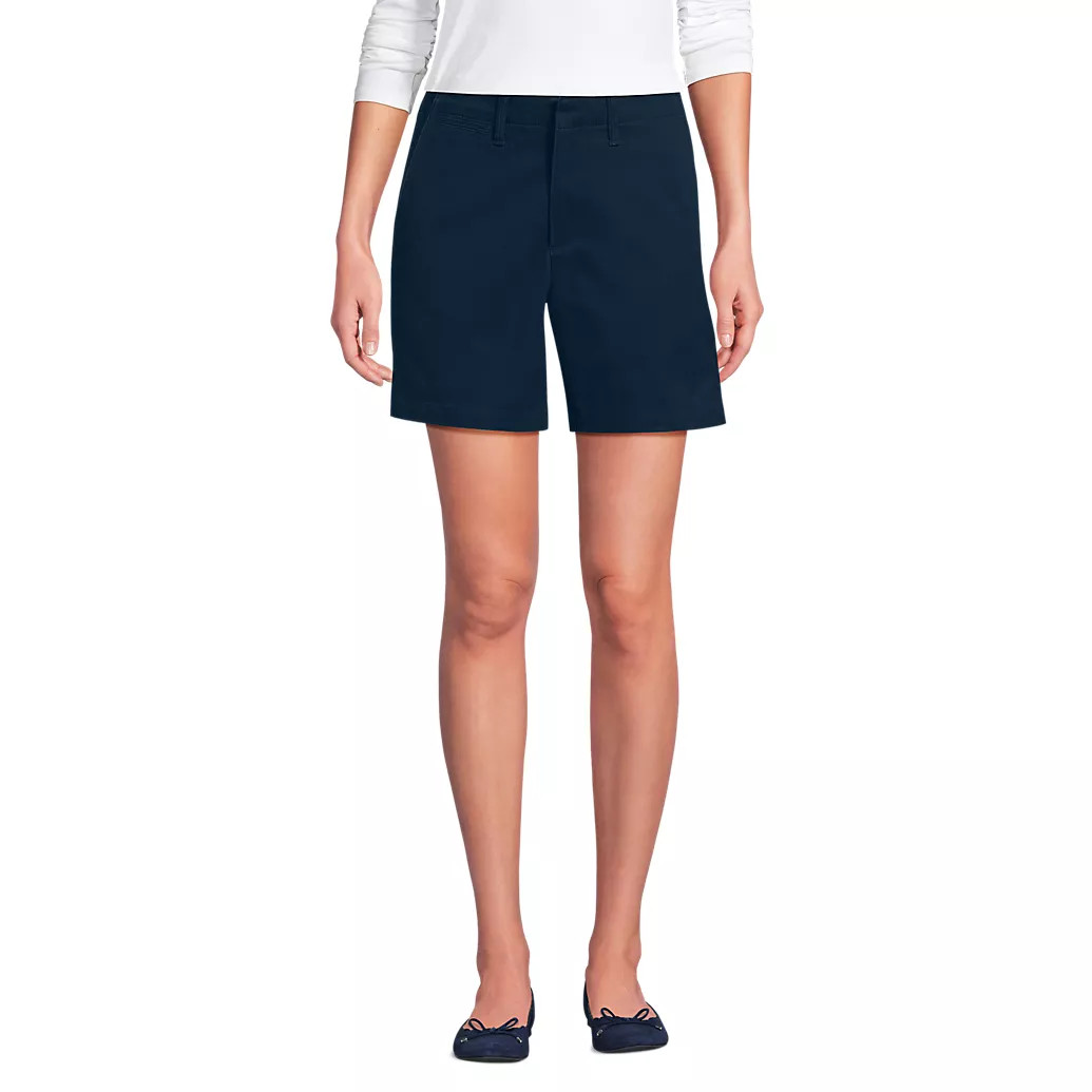 Women's Classic 7" Chino Shorts | Lands' End (US)