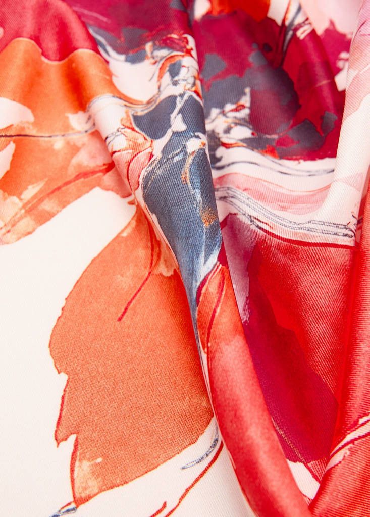 Floral print scarf pink - Women - One size - MANGO | MANGO (UK)