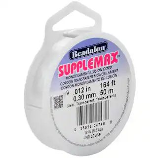 Beadalon® Supplemax™ Monofilament Illusion Cord, Clear, 0.3mm | Michaels Stores