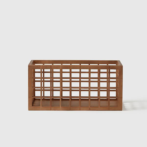 Marie Kondo Narrow Shoji Bamboo Pantry Bin Kocha Brown | The Container Store