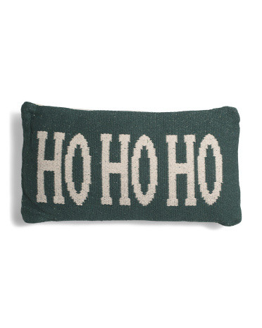 11x21 Ho Ho Ho Pillow | TJ Maxx