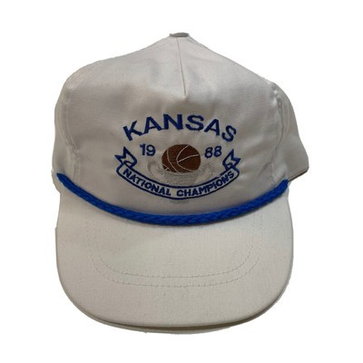 Vintage Kansas Jayhawks NCAA 1988 Basketball Championship Hat White ONS New  | eBay | eBay US