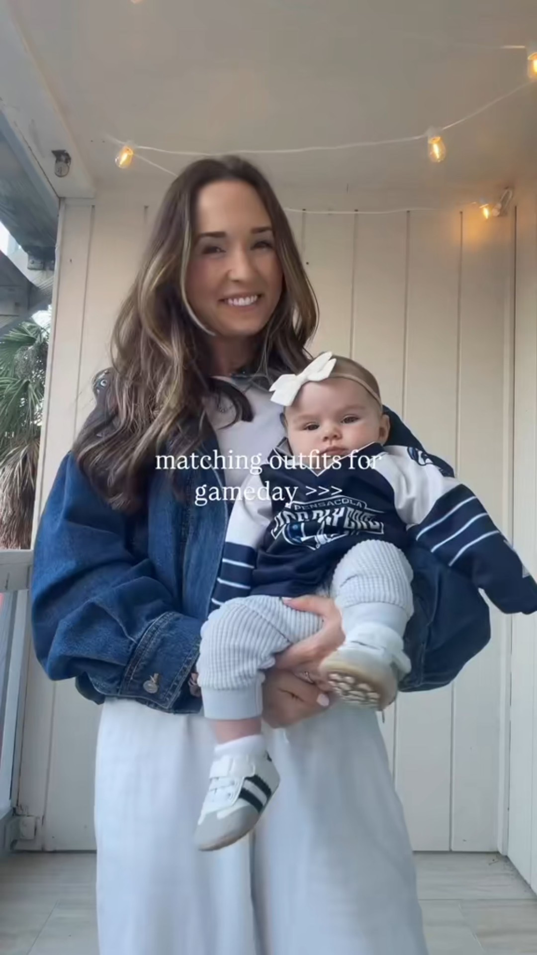 Linking our game day fits! I’m obsessedddd with this Zara jacket! Wearing XS