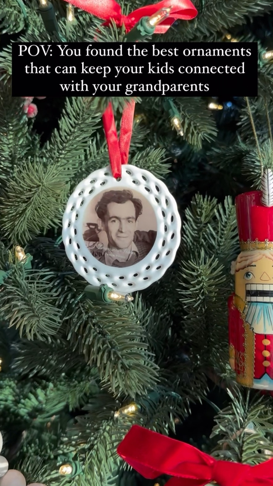 My favorite ornaments on our Christmas tree - the ones with my grandparents on them❤️ 



It is such a beautiful way to make my kids know them, even though they never met. It gives an opportunity to talk about them, answer question, tell stories and jokes, that they used to tell me, when I was little. 

I spent a lot of time with my grandparents, when I was a kid, and I want my kids to have same connection with their grandparents! 

What connection my kids will have with my grandparents is all up to me, how I can keep them in their memories through pictures and stories and Christmas tree ornaments 🙌❤️🥹

#LTKHoliday #LTKWatchNow #LTKGiftGuide