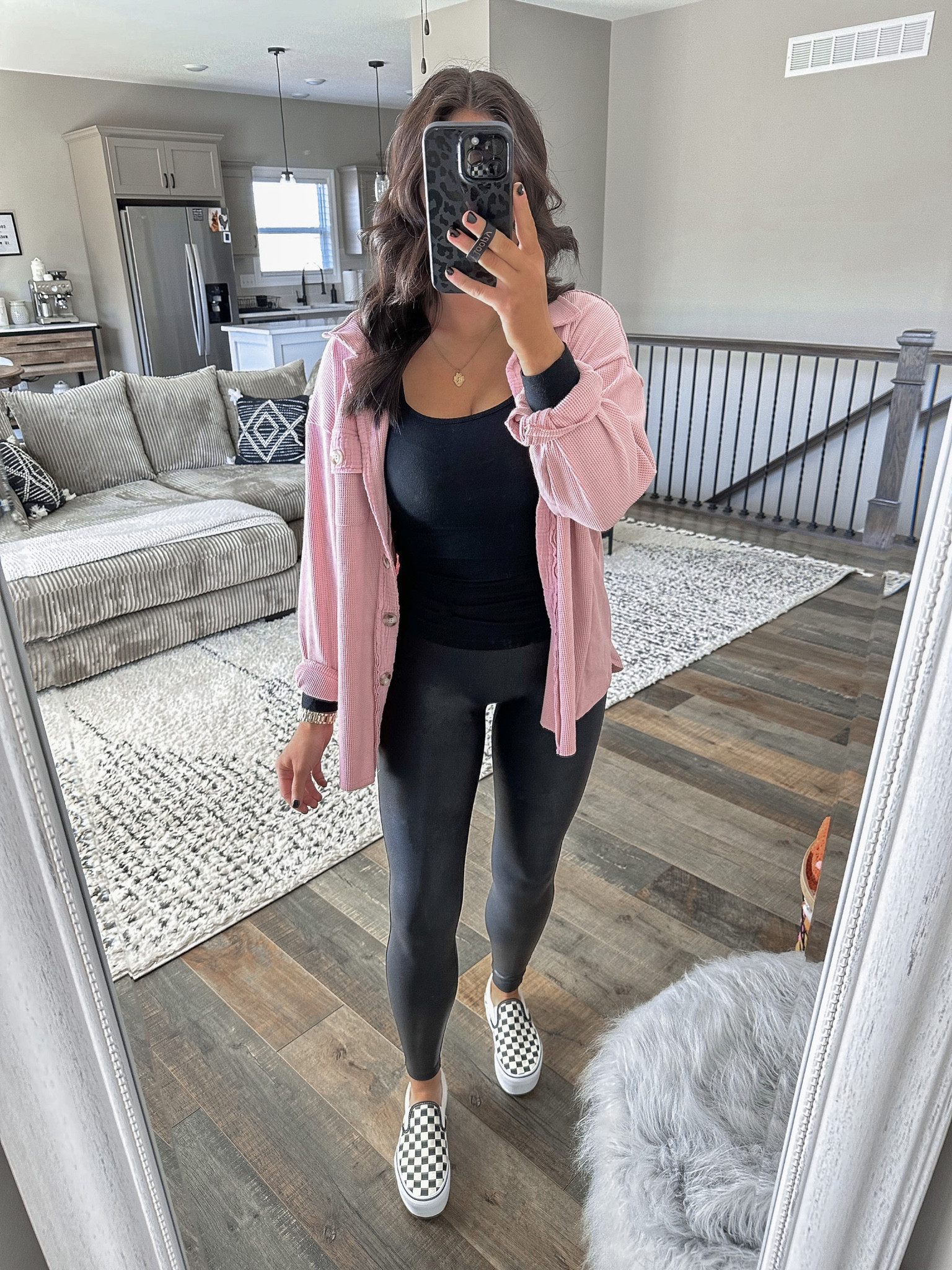 Top — small
Shacket — medium
Leggings — small petite 

Teachers outfits | outfits for teachers | platform vans | spring teacher style | spanx faux leather leggings outfit | oversized shacket 





#LTKshoecrush #LTKunder50 #LTKstyletip
