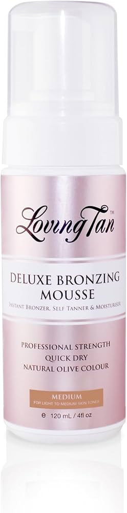 Loving Tan Deluxe Self Tanning Bronzing Mousse, Medium - Streak Free, Professional Quality Sunles... | Amazon (US)