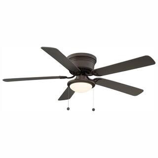 56 in. LED Espresso Bronze Ceiling Fan | The Home Depot