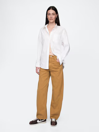 High Rise Barrel Jeans | Gap (US)