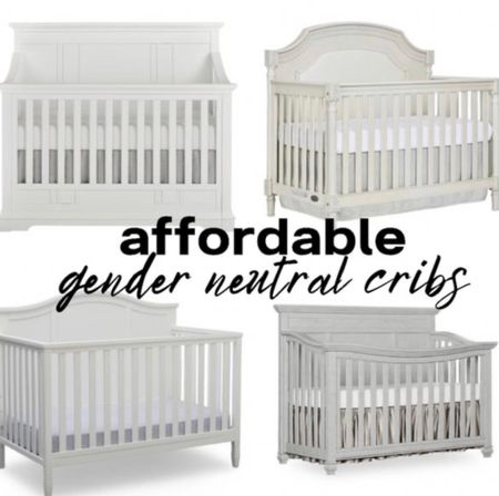 Affordable gender neutral crib for boy nursery or girls nursery. We got one crib and used it for all four of our kids! Now with our final baby in the crib, we will convert it to a toddler bed with toddler rails! 

#LTKhome #LTKbaby #LTKbump