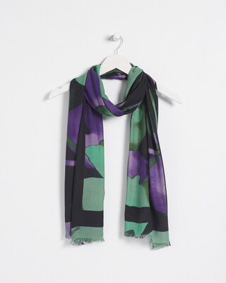 Floral Watercolor Oblong Scarf | Chico's