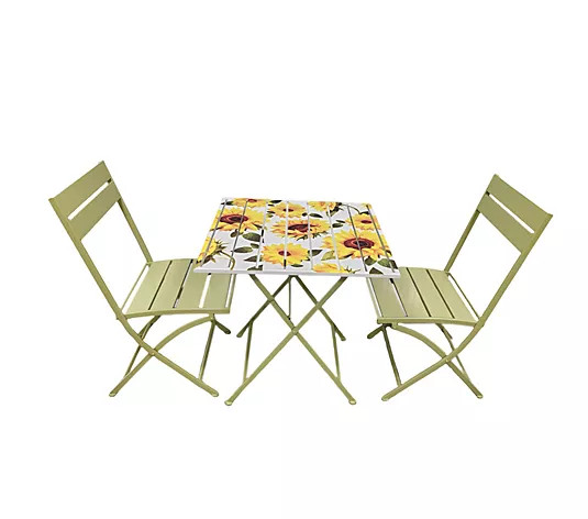 Make Your Selection: Temp-tations Outdoors 3-Piece Metal Bistro Set | QVC