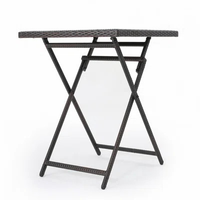 Outdoor Patio Rattan Foldable Table | Wayfair North America
