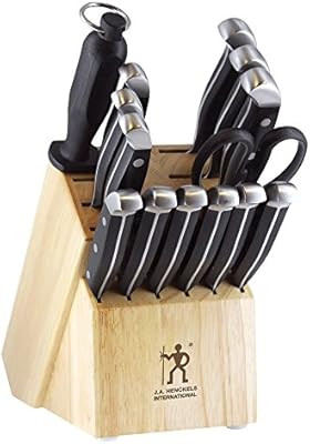 J.A. Henckels International 13550-005 Statement Knife Block Set, 15-pc, Light Brown | Amazon (US)