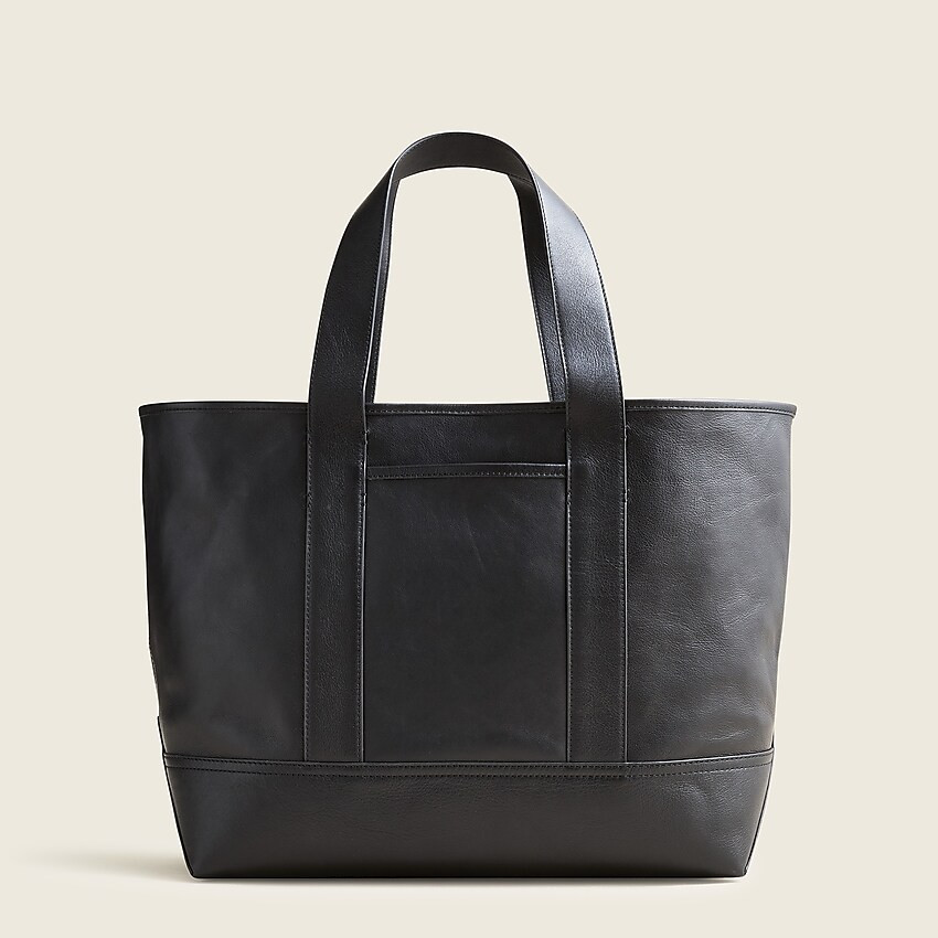 Medium Montauk tote in leather | J. Crew US