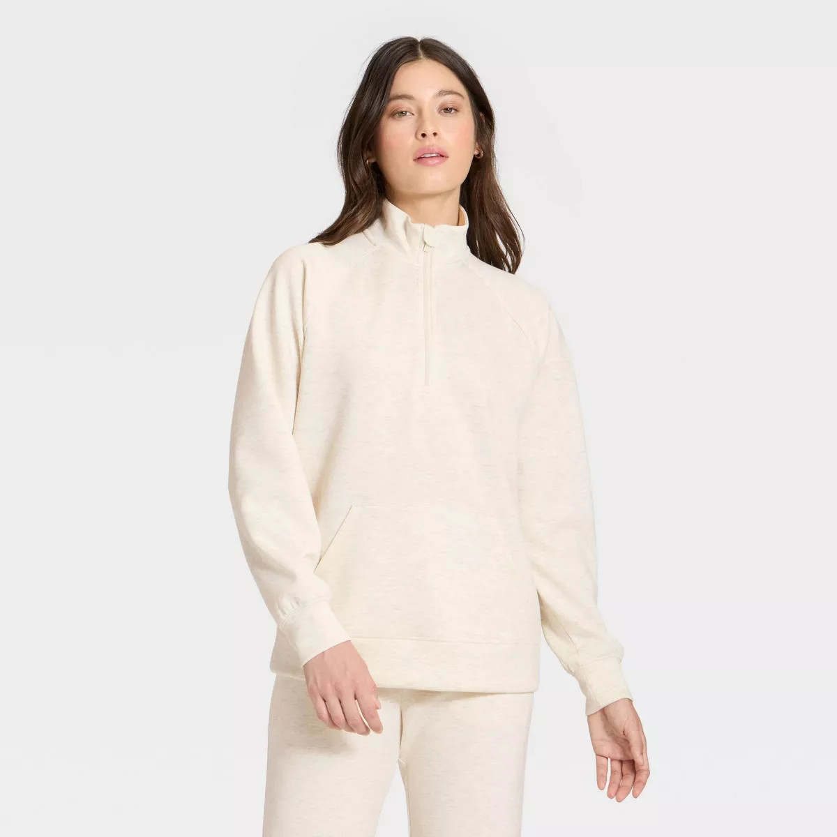 Women's Airy Sleek Legging Friendly Half Zip Sweatshirt - All In Motion™ | Target