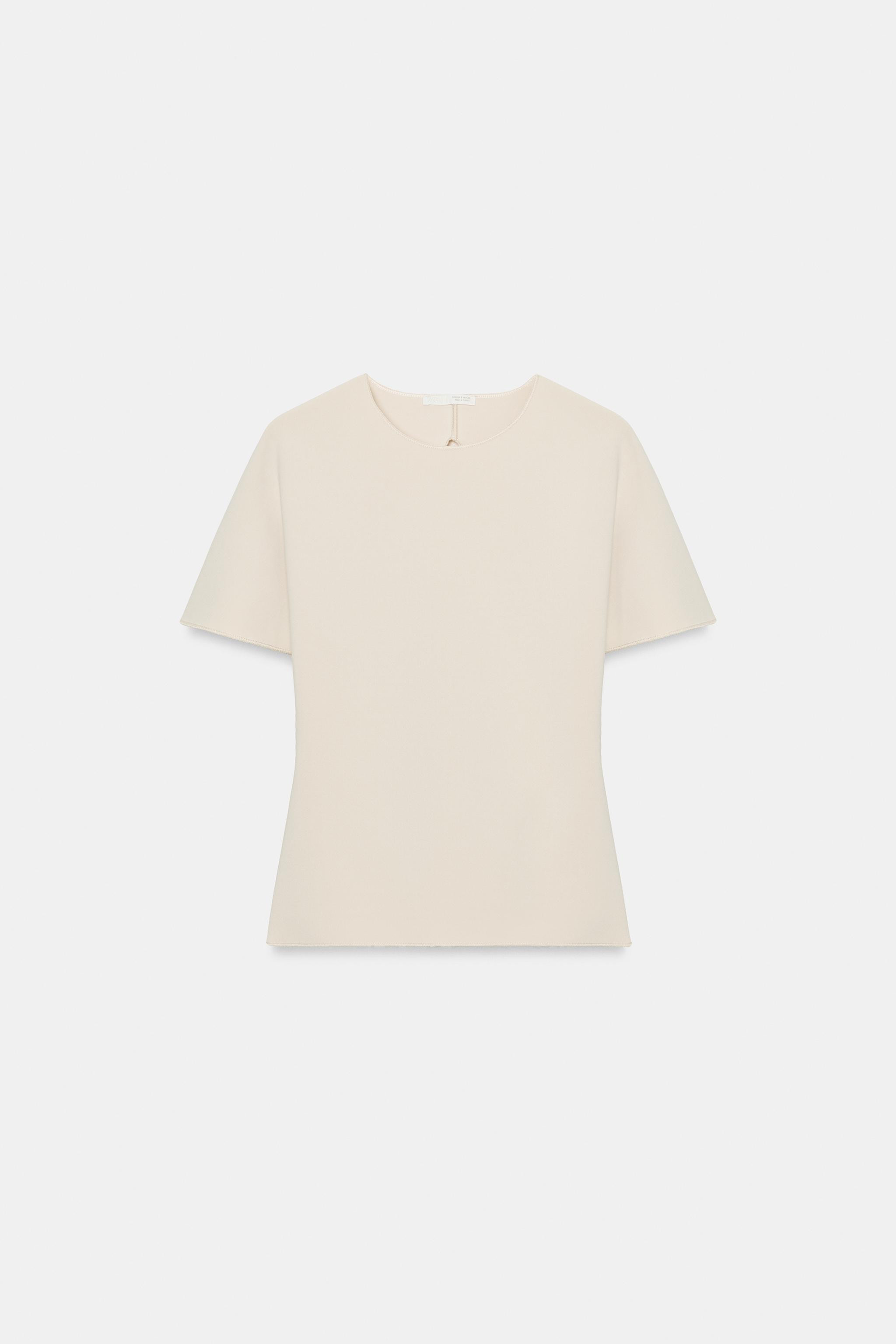 SHORT SLEEVE CUT-OUT TOP | Zara UK