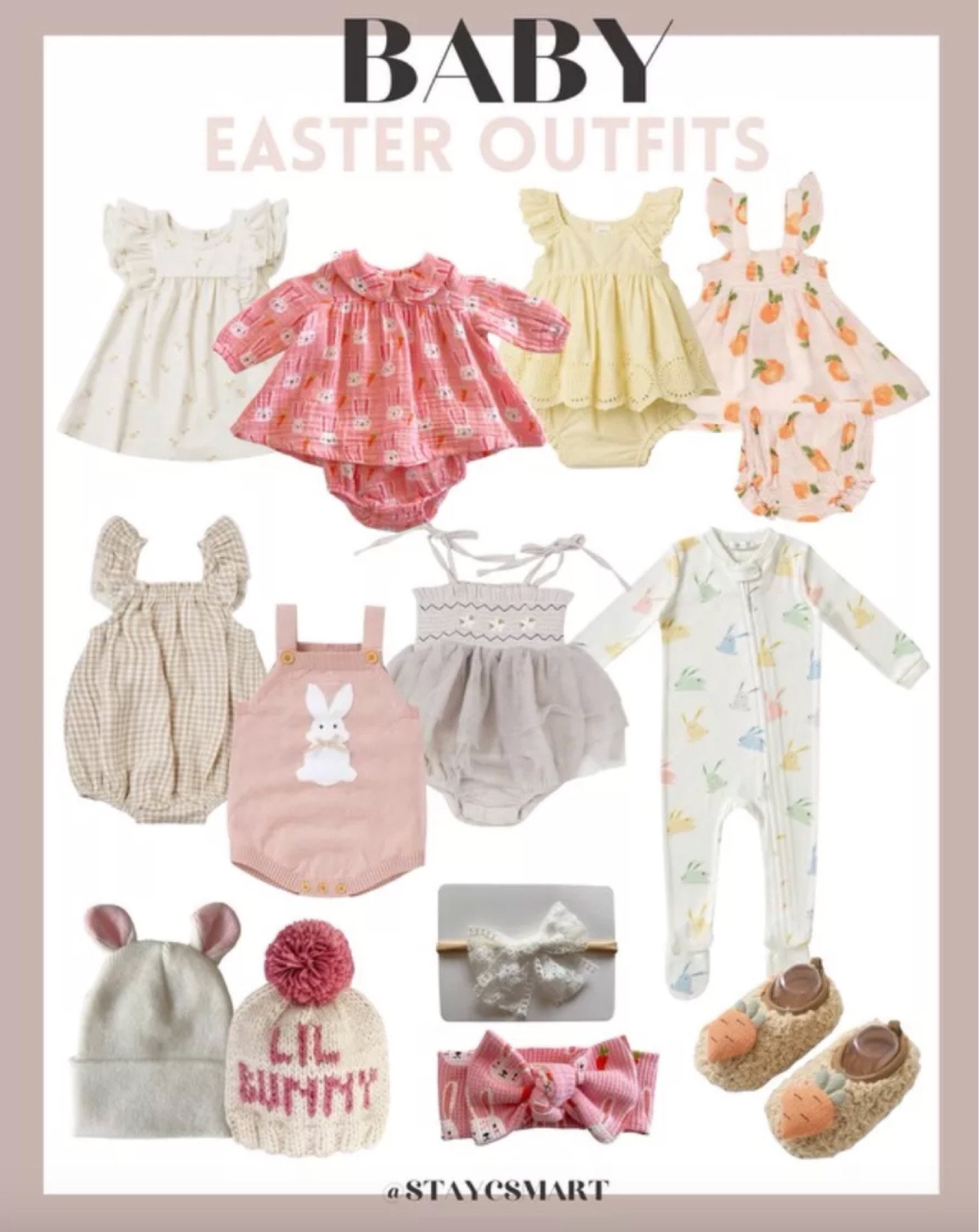 Baby Easter outfit ideas! Baby girl outfit ideas - Easter baby inspo - Easter dress for baby - Easter outfit for baby - Easter outfits - Easter outfit ideas - spring baby clothes

#LTKstyletip #LTKbaby #LTKSeasonal