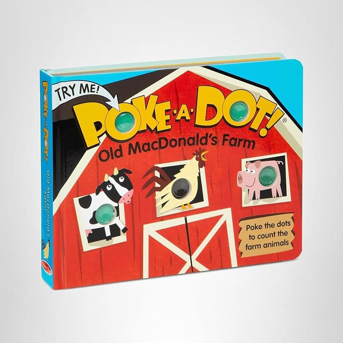 Melissa & Doug Poke-a-Dot! Old MacDonald’s Farm, Interactive Children's Board Book with Buttons... | Amazon (US)