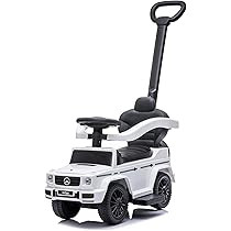 Best Ride On Cars Mercedes G-Wagon 3 in 1 Push Car, White | Amazon (US)
