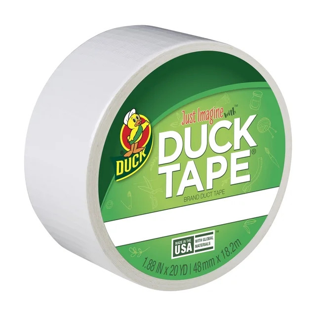 Duck Brand 1.88 in. x 20 yd. White Colored Duct Tape | Walmart (US)