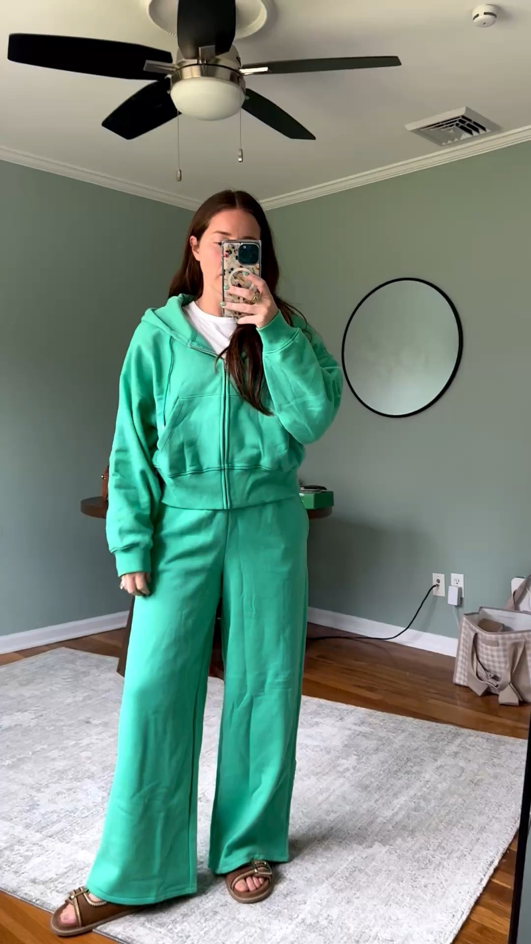 Obsessed with this set!!! Wearing size M in zipup & size small in pants 

#LTKSaleAlert