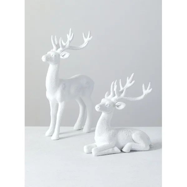 2 Piece Deer Figurine Set | Wayfair North America