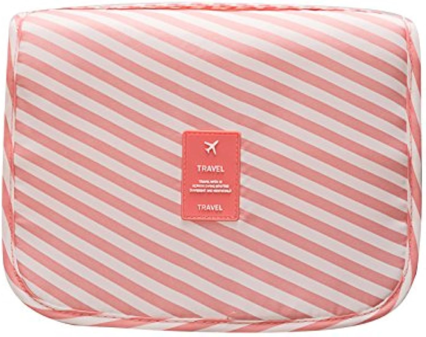 Mowelai Hanging Travel Toiletry Bag Cosmetic Make up Organizer for Women and Girls Waterproof (Pi... | Amazon (US)