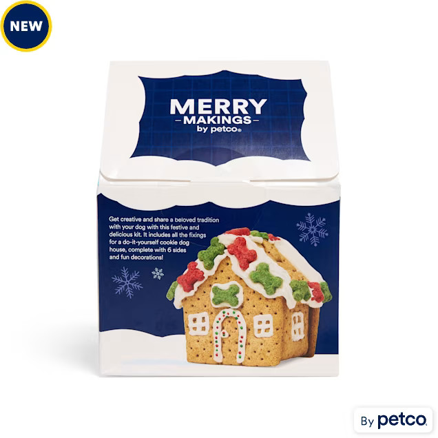 Merry Makings Build Your Own Gingerbread House Kit Dog Treats, 16.58 oz. | Petco