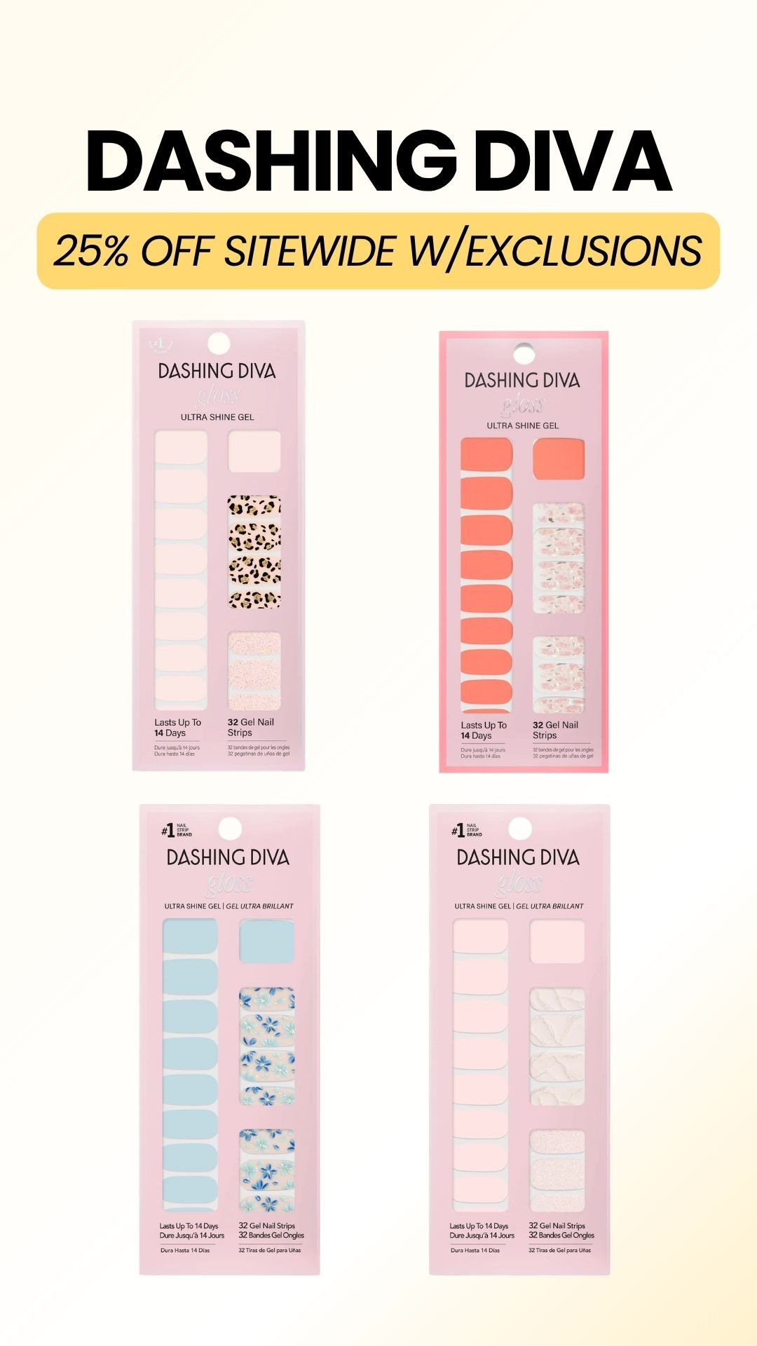 If I weren't digging in the dirt all summer, I would be buying all of the nail sets from Dashing Diva. They have a summer sale going on. Tap the sets below and use code HELLOSUMMER when checking out. Some exclusion apply.
#summernails #LTKnails 

 #LTKSaleAlert #LTKBeauty