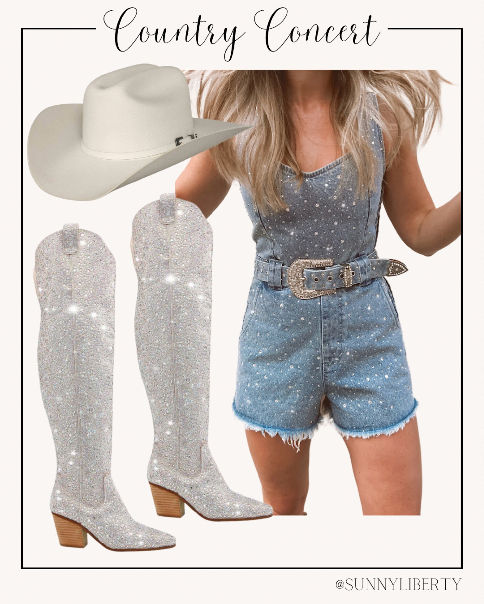 I just found this rhinestone denim romper from Show Me Your Mumu and it would be so cute for a country concert or Nashville bachelorette trip!

country concert | nashville | bachelorette outfits | denim outfit | cowgirl boots | betsey johnson | cowgirl hat | rodeo | pbr | cowgirl outfit | western outfit

#LTKshoecrush #LTKstyletip