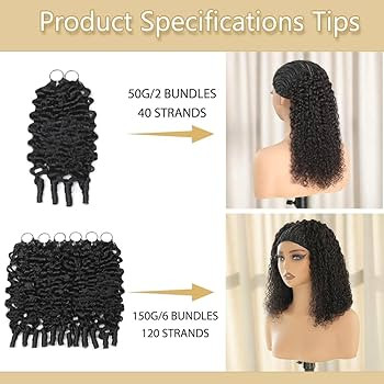 Human Crochet Hair for Black Women Burmese Curly Human Hair Crochet Bundles 18 Inch 50g Pre-Separ... | Amazon (US)