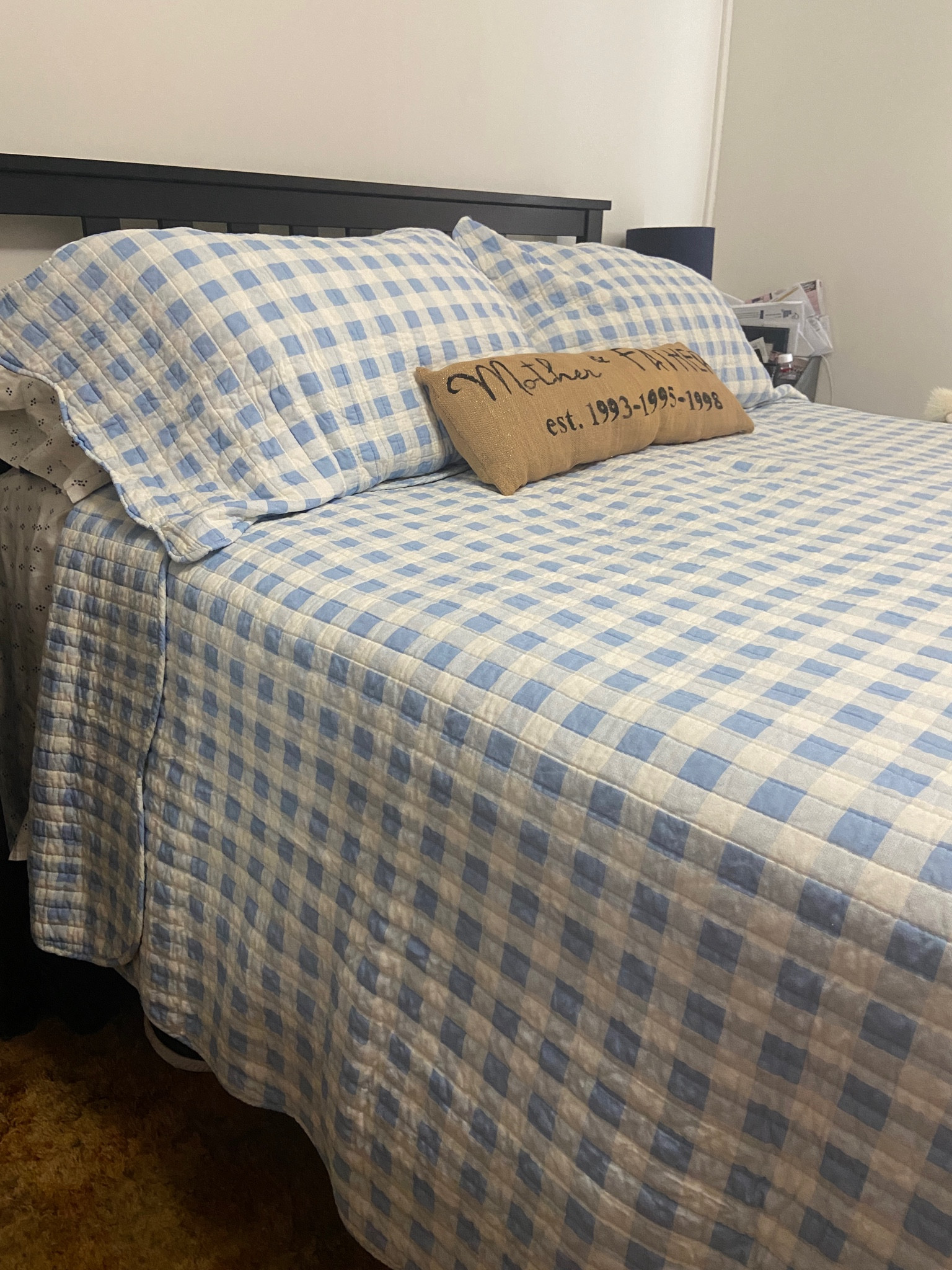 Bedroom refresh time with a beautiful lightweight blue plaid quilt from Home Goods. I love the scalloped details and how light it is now that it’s getting hot in the south. I’ve listed similar products. #summerbedding #bedroomrefresh  #belk #kohls #wayfair

#LTKHome #LTKSaleAlert