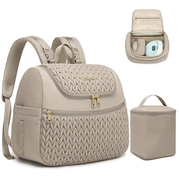 Qualyphant Breast Pump Bag for Spectra S1/S2 & Medela – Insulated Cooler Bag, 13" Laptop Sleeve... | Amazon (US)